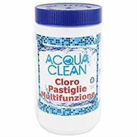 Tricloro multifunzione in pastiglie, Acqua Clean, 1 kg.