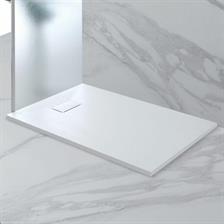 Piatto doccia in SMC, effetto pietra, col. bianco, 70x90 cm.