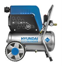 Compressore Hyundai silenziato, 24 lt., oil-free