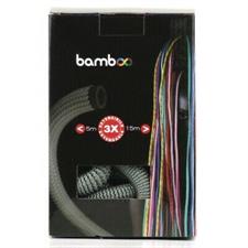 Tubo da giardino Bamboo estendibile 5-15 mt. con pistola, col. blu