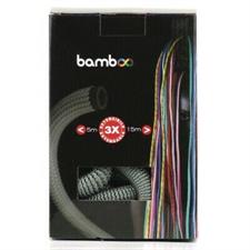Tubo da giardino Bamboo estendibile 5-15 mt. con pistola, col.grigio