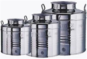 Fusto in acciaio inox per olio, lt. 50