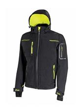 Giacca in Softshell Space U-Power, col. black carbon, taglia M