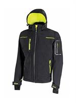 Giacca in Softshell Space U-Power, col. black carbon, taglia XXXL