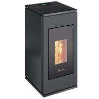 Stufa a pellet ventilata Termovana Sofia, 9 kW, col. antracite