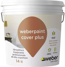 Idropittura traspirante weberpaint cover plus, lt. 14