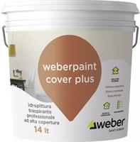 Idropittura traspirante weberpaint cover plus, lt. 4