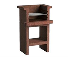 Barbecue Beton Lapillo, 65x49x101h cm., griglia 45x33 cm.