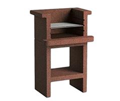 Barbecue Beton Lapillo, 65x49x101h cm., griglia 45x33 cm.