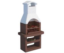 Barbecue Beton Carbone, 90x59x184h cm., griglia 56x35 cm.
