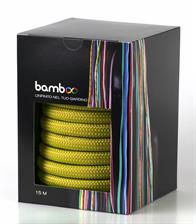 Tubo Bamboo con raccordi e lancia, 15 mt., colore giallo