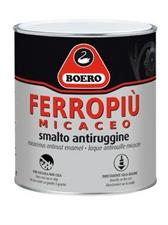 Smalto antiruggine Ferropiù Micaceo Boero, nero grafite G/G, 750 ml.